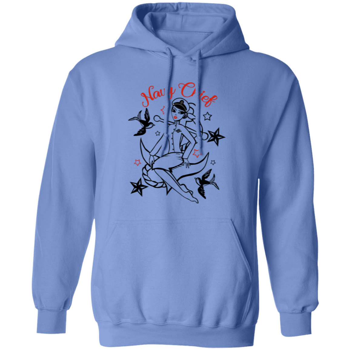 Navy Chief Pin Up Pullover Hoodie
