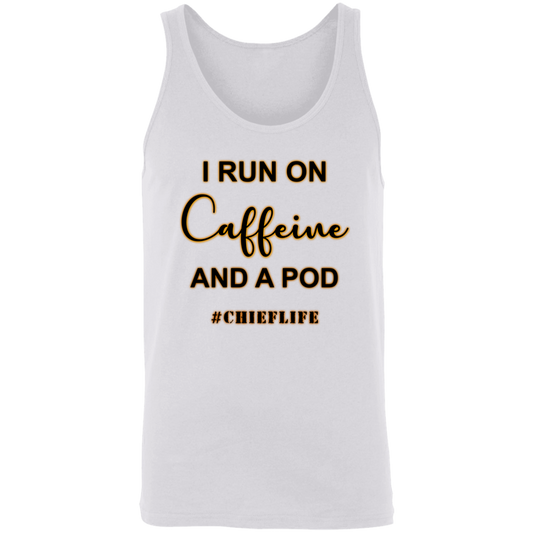 I Run On Caffeine Unisex Tank
