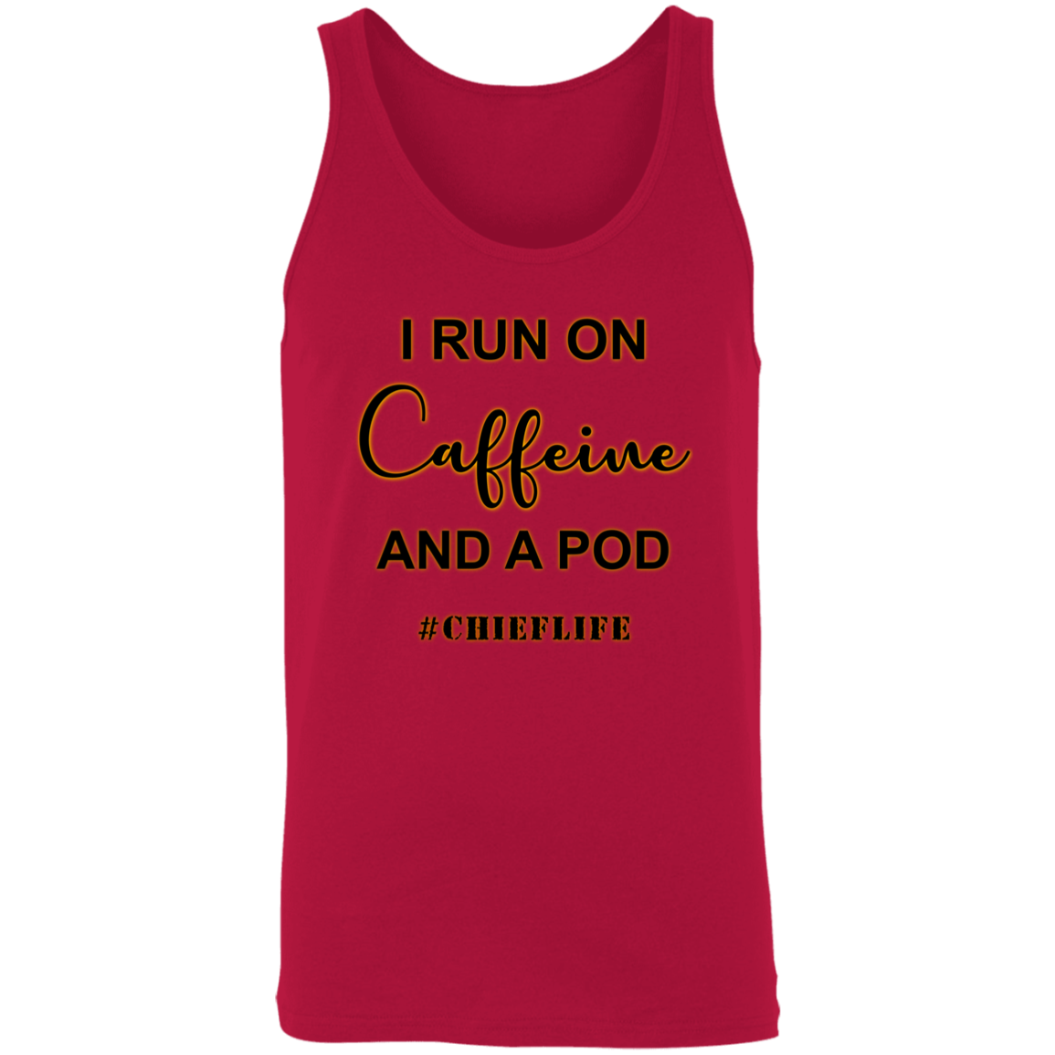 I Run On Caffeine Unisex Tank