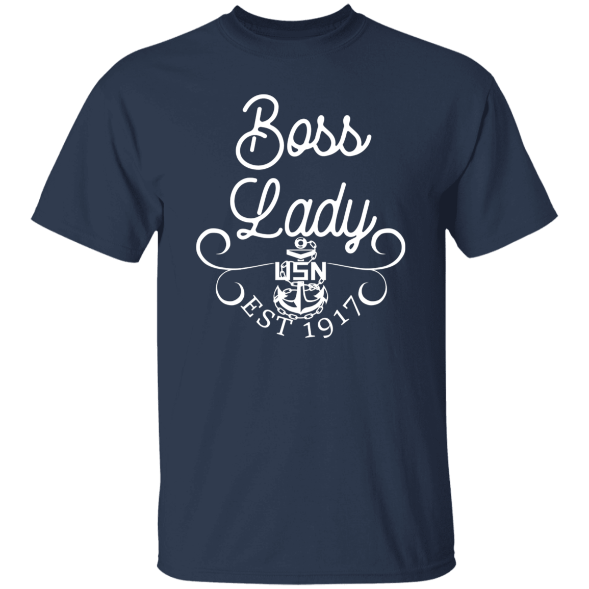 Boss Lady White Design 5.3 oz. T-Shirt