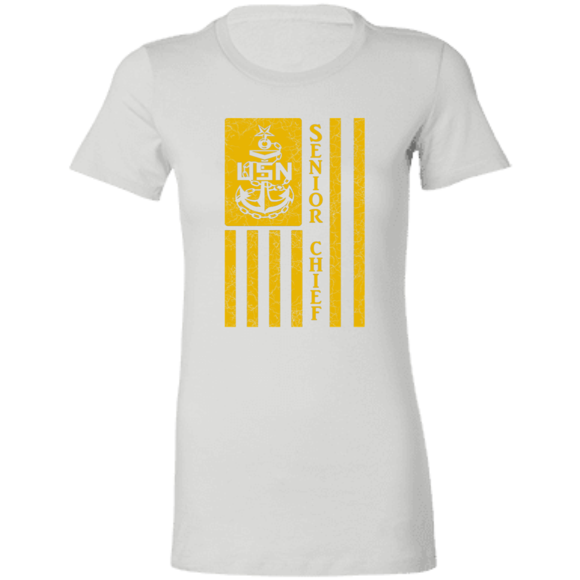 Senior Chief Flag Gold Ladies' Favorite T-Shirt