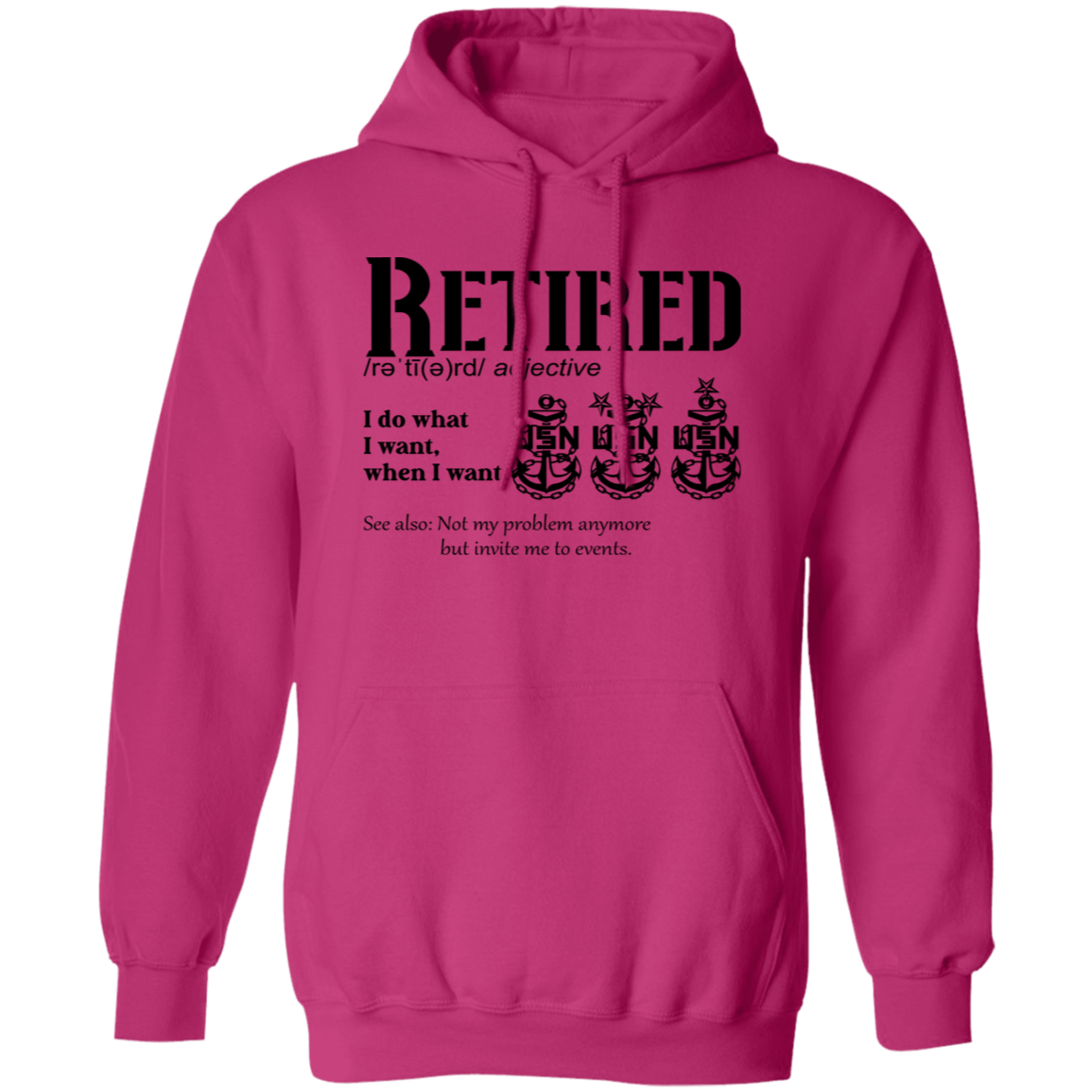 Retired Definition Pullover Hoodie