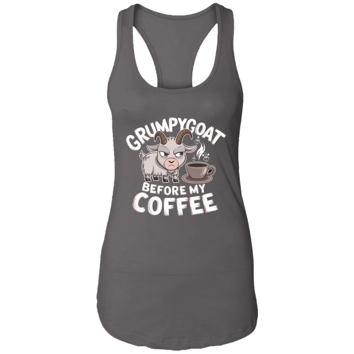 Grumpy Goat Ladies Racerback Tank