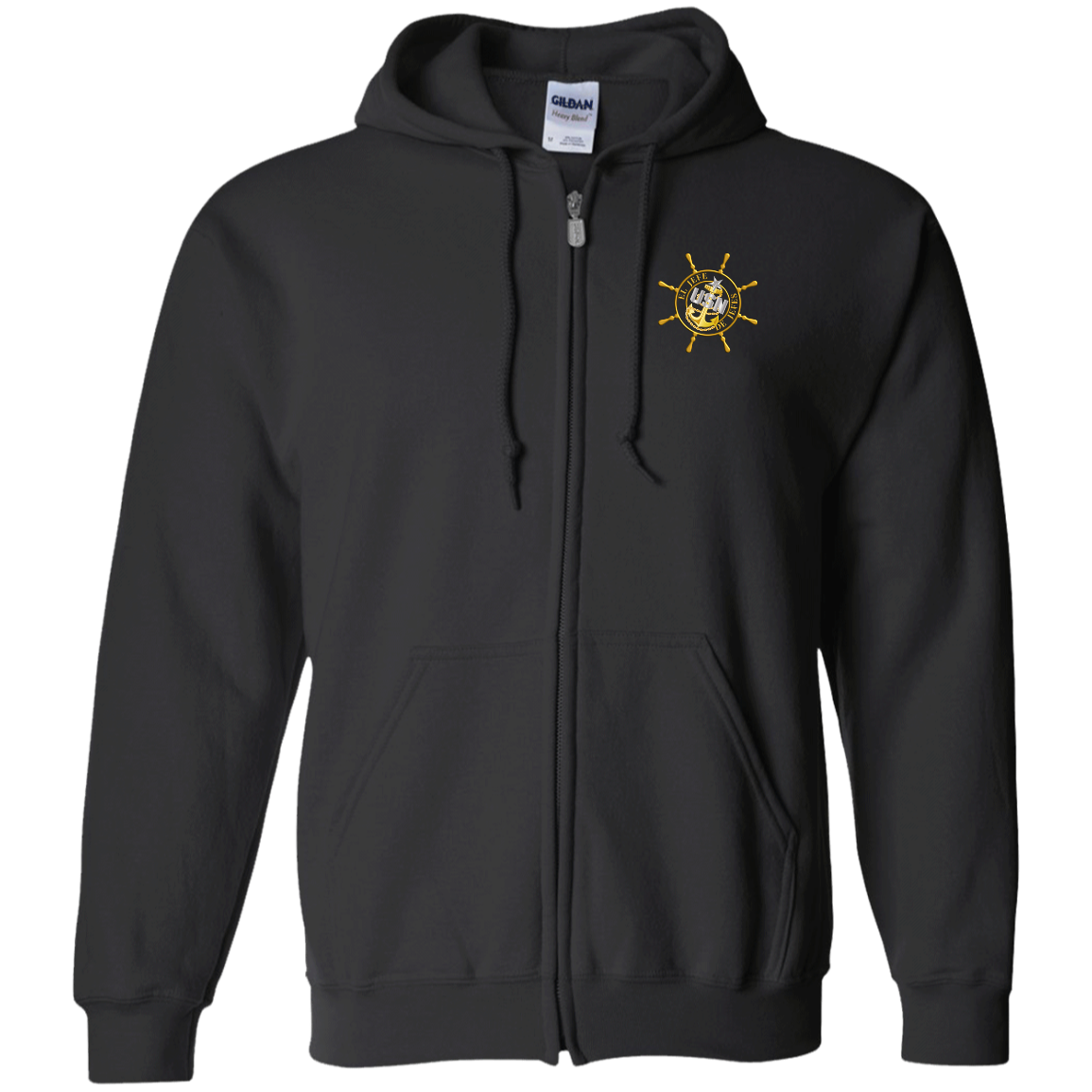 Nautical El Jefe Zip Up Hooded Sweatshirt