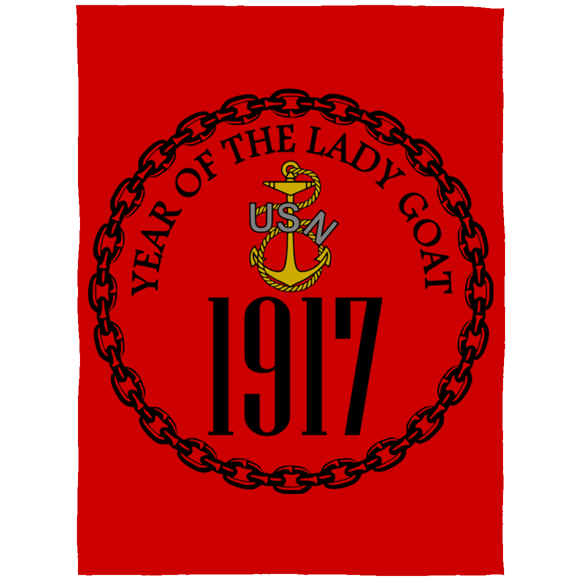 Year of the Lady Goat Fleece Blanket 60x80