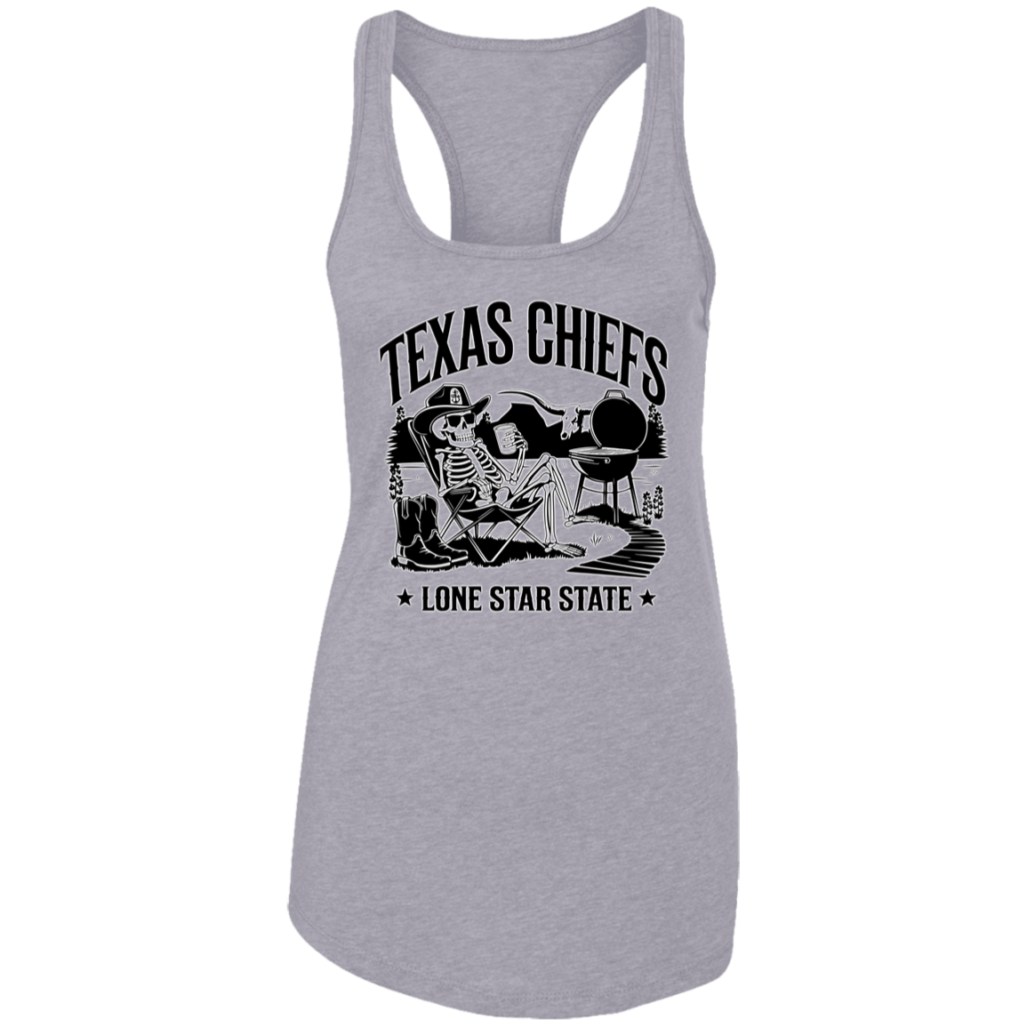 Lone Star State Texas Chiefs Ladies Racerback Tank