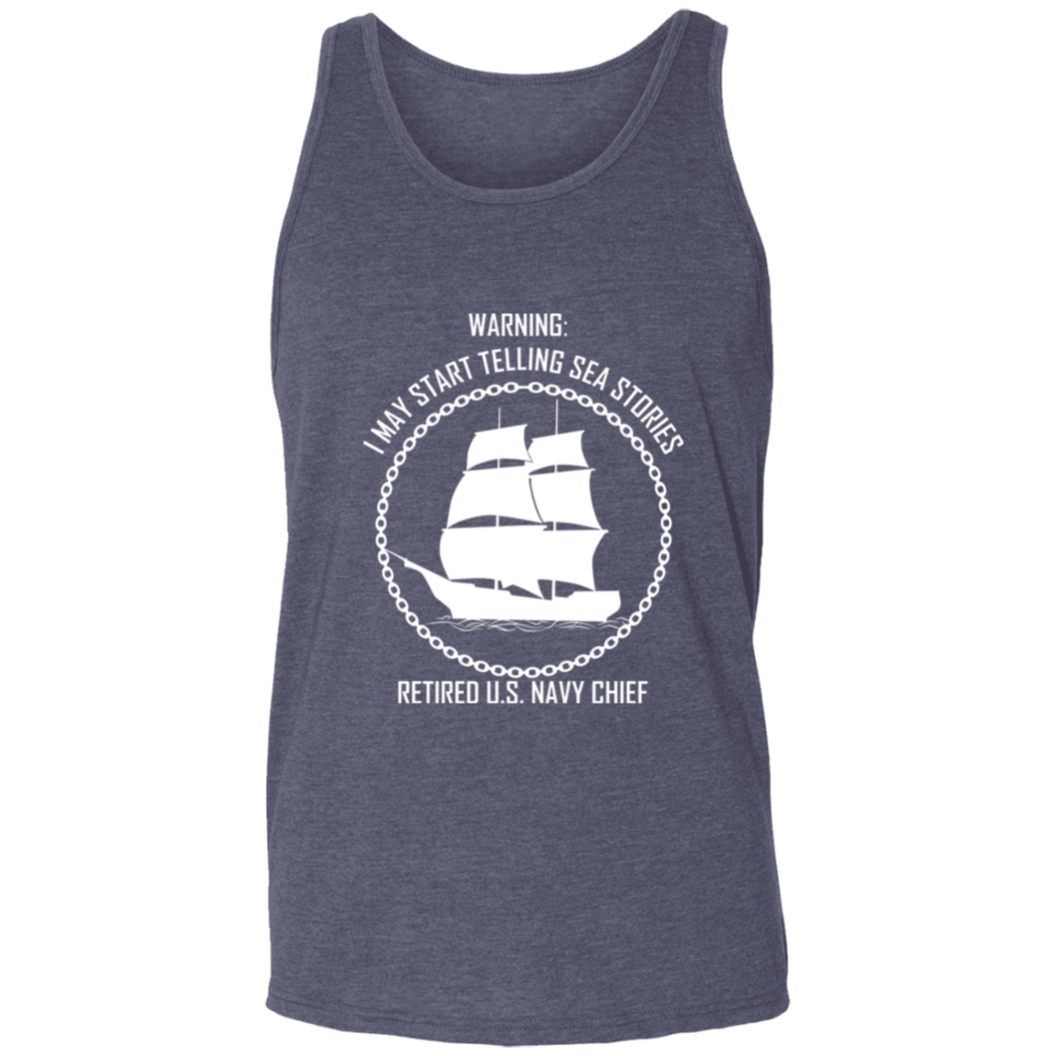 Retired Sea Stories White Unisex Tank