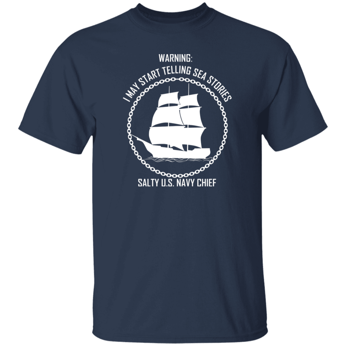 Salty Sea Story White 5.3 oz. T-Shirt