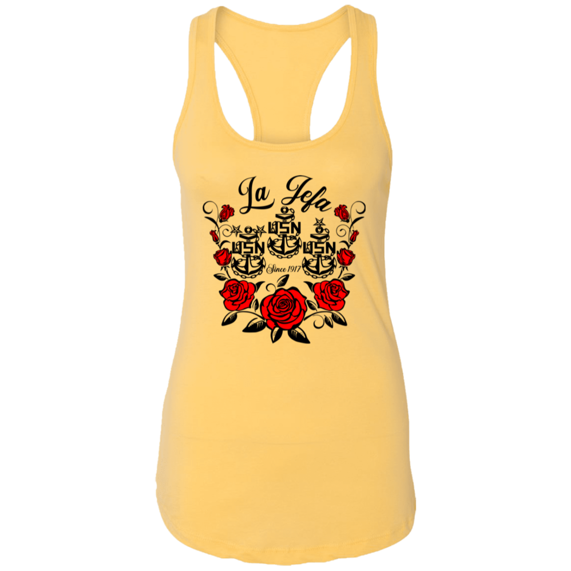La Jefa Rose Ladies Racerback Tank