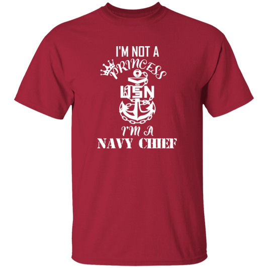 I'm not a Princess White Design 5.3 oz. T-Shirt