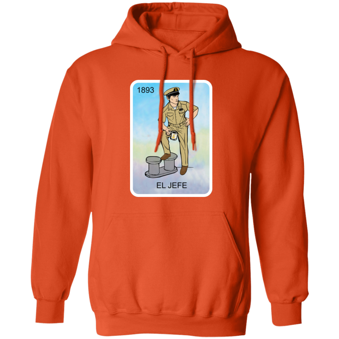 El Jefe Brown Shoe Card Pullover Hoodie