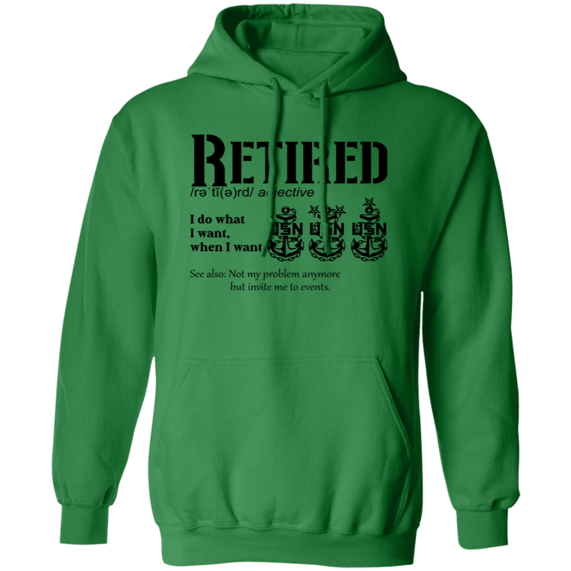 Retired Definition Pullover Hoodie
