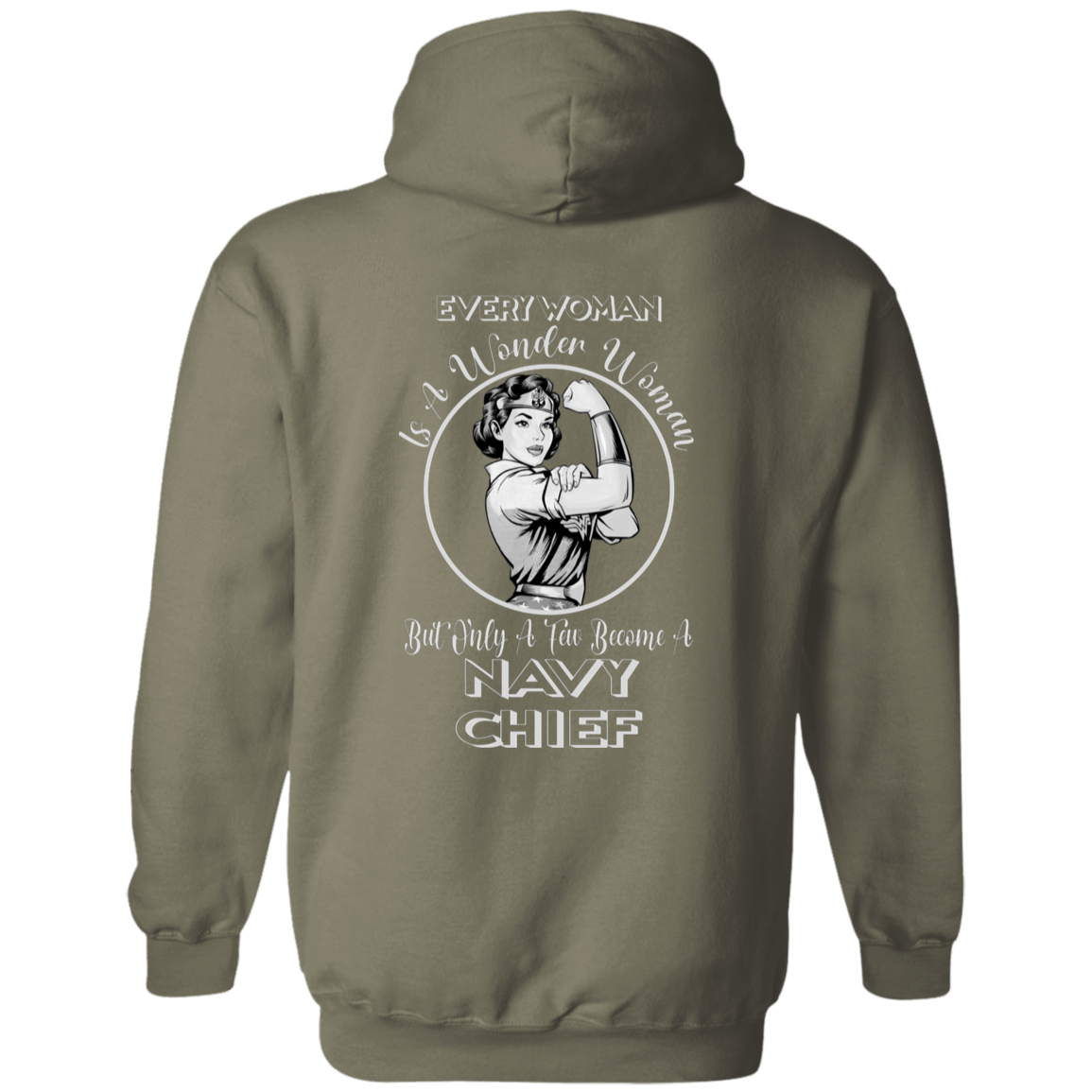 Every Wonder Woman BW Pullover Hoodie