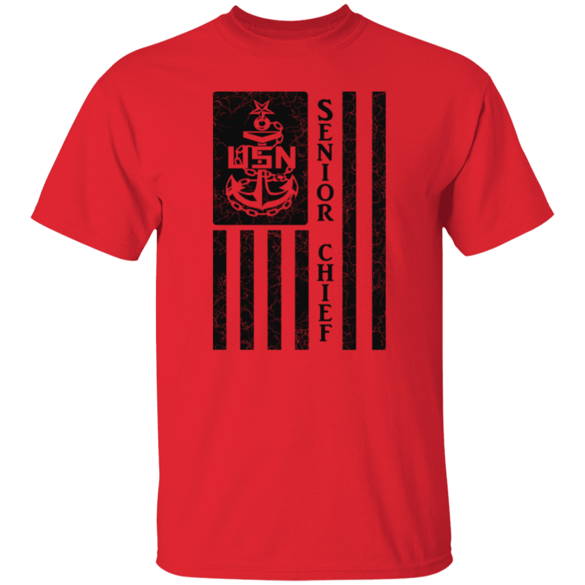 Senior Chief Flag 5.3 oz. T-Shirt