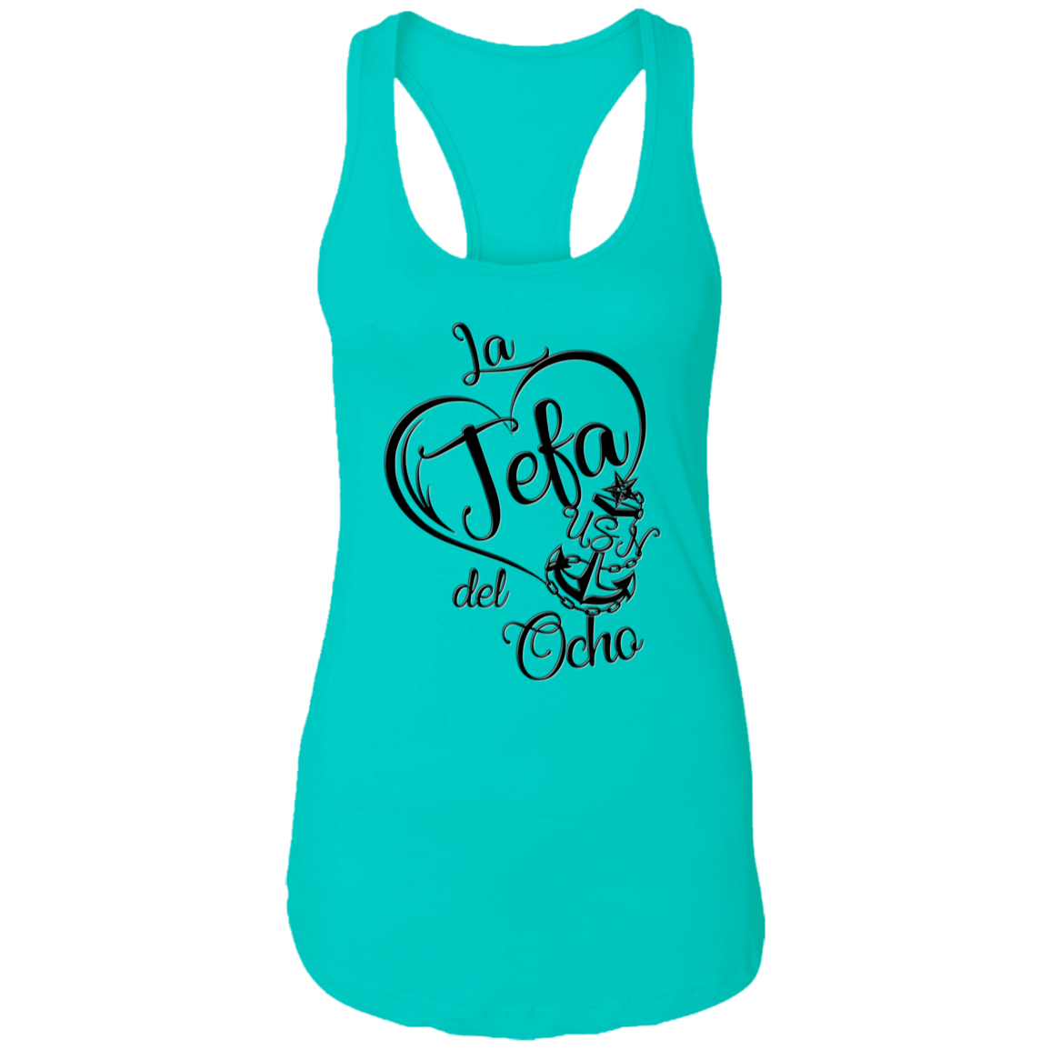 La Jefa del Ocho Ladies Racerback Tank