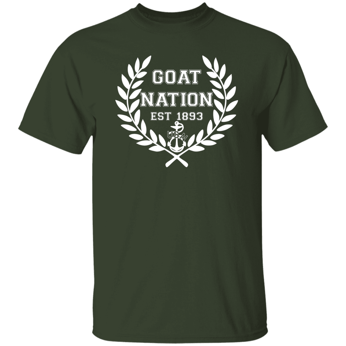 Goat Nation White 5.3 oz. T-Shirt