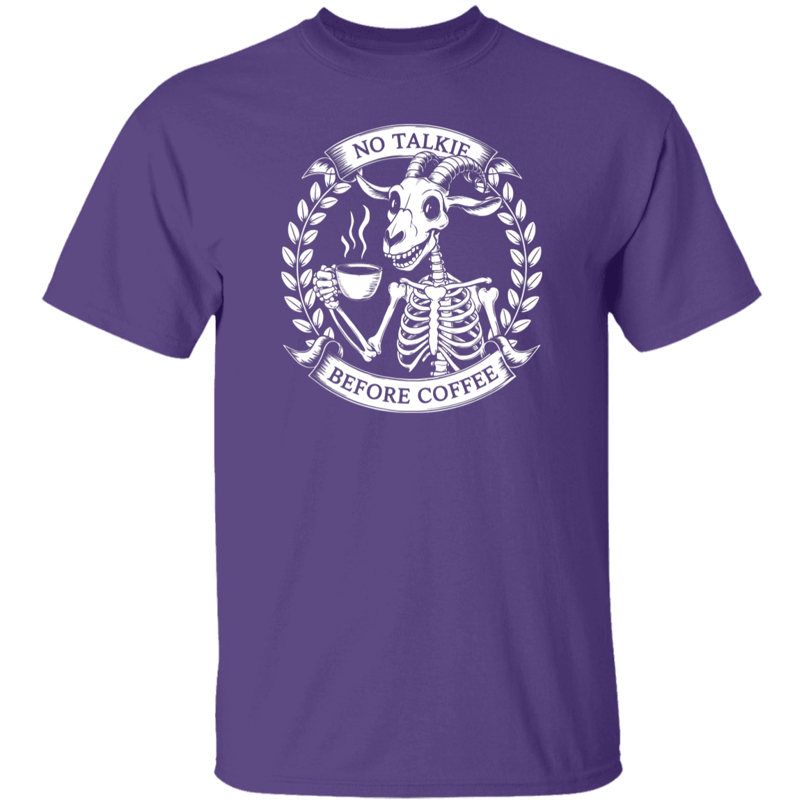 No Talkie Before Coffee 5.3 oz. T-Shirt