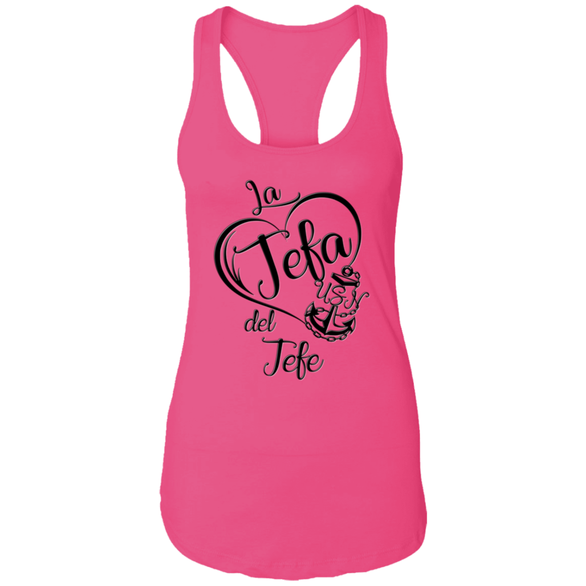La Jefa del Jefe Ladies Racerback Tank