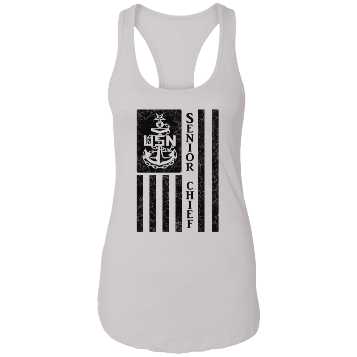 Senior Chief Flag Ladies Racerback Tank