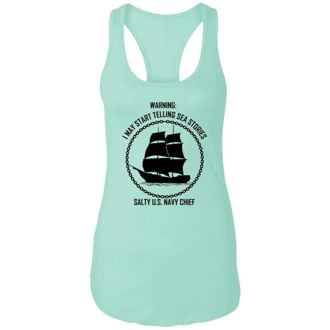 Salty Sea Story Ladies Racerback Tank