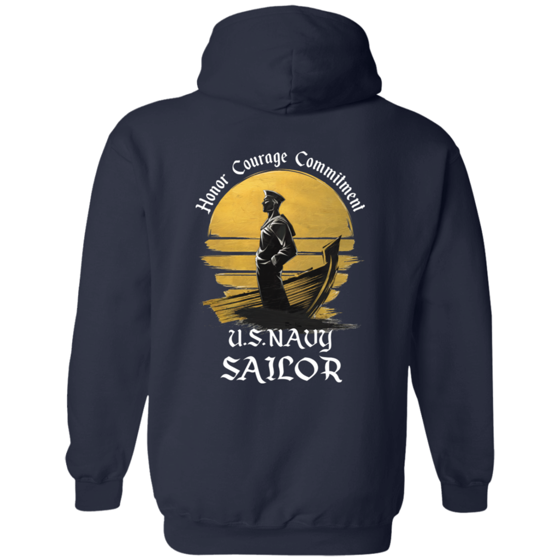 Navy Sailor Pullover Hoodie
