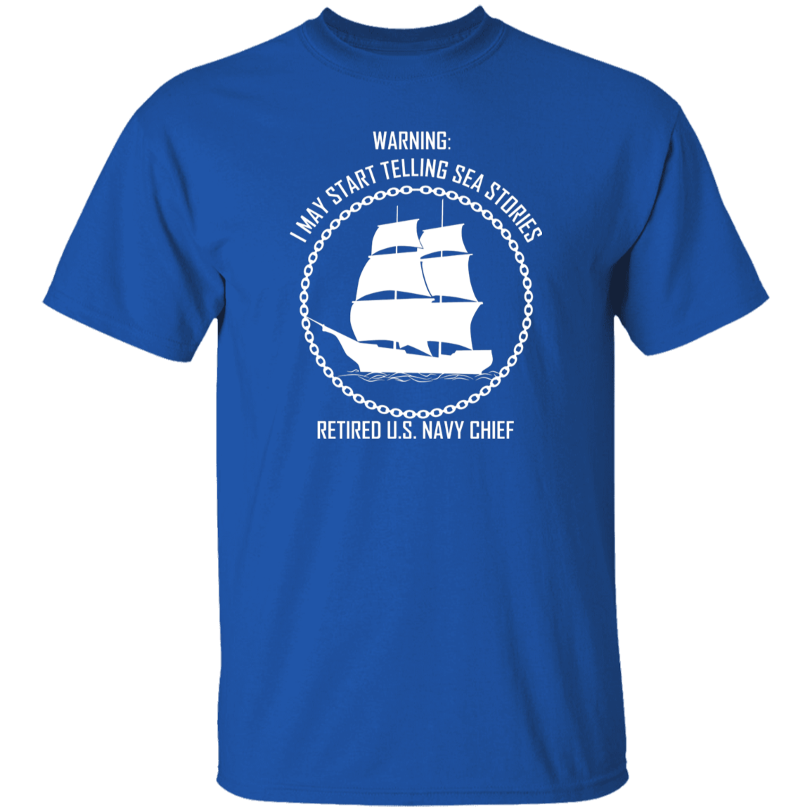 Retired Sea Stories White 5.3 oz. T-Shirt