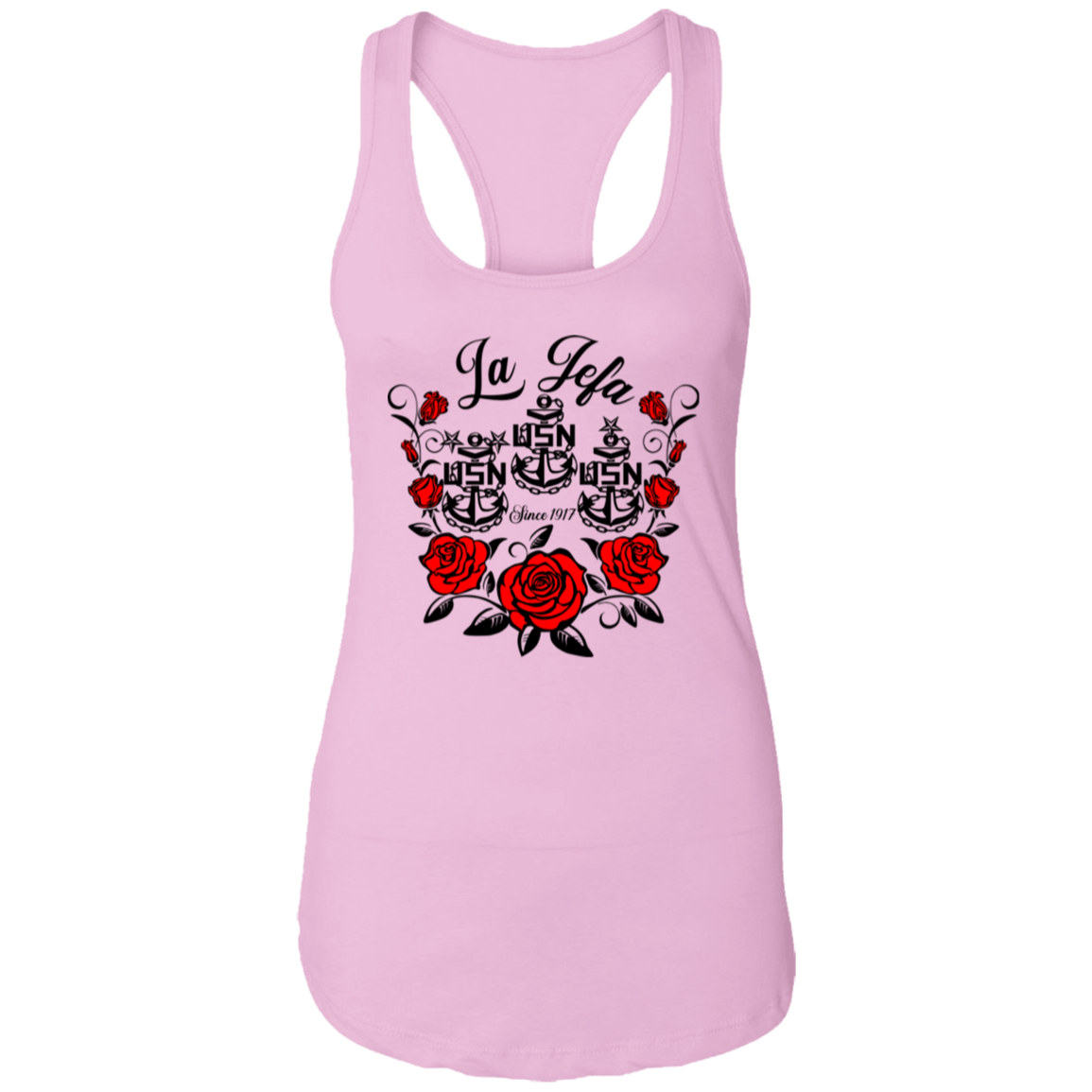 La Jefa Rose Ladies Racerback Tank