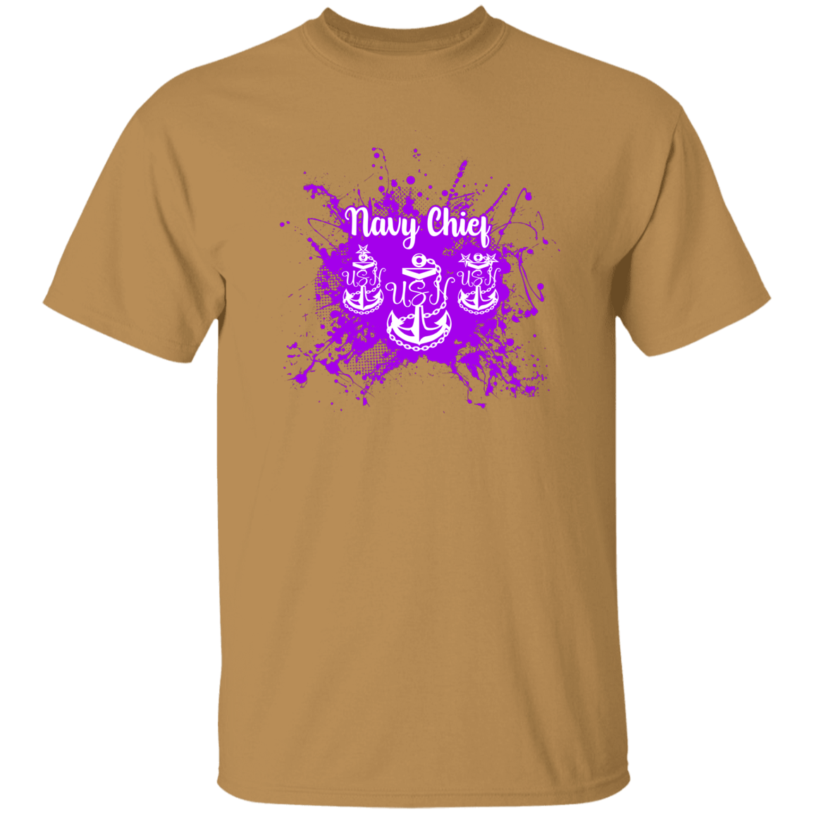 Navy Chief Purple Paint 5.3 oz. T-Shirt