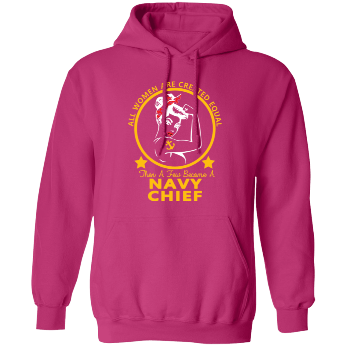 Navy Girl Chief Gold Pullover Hoodie