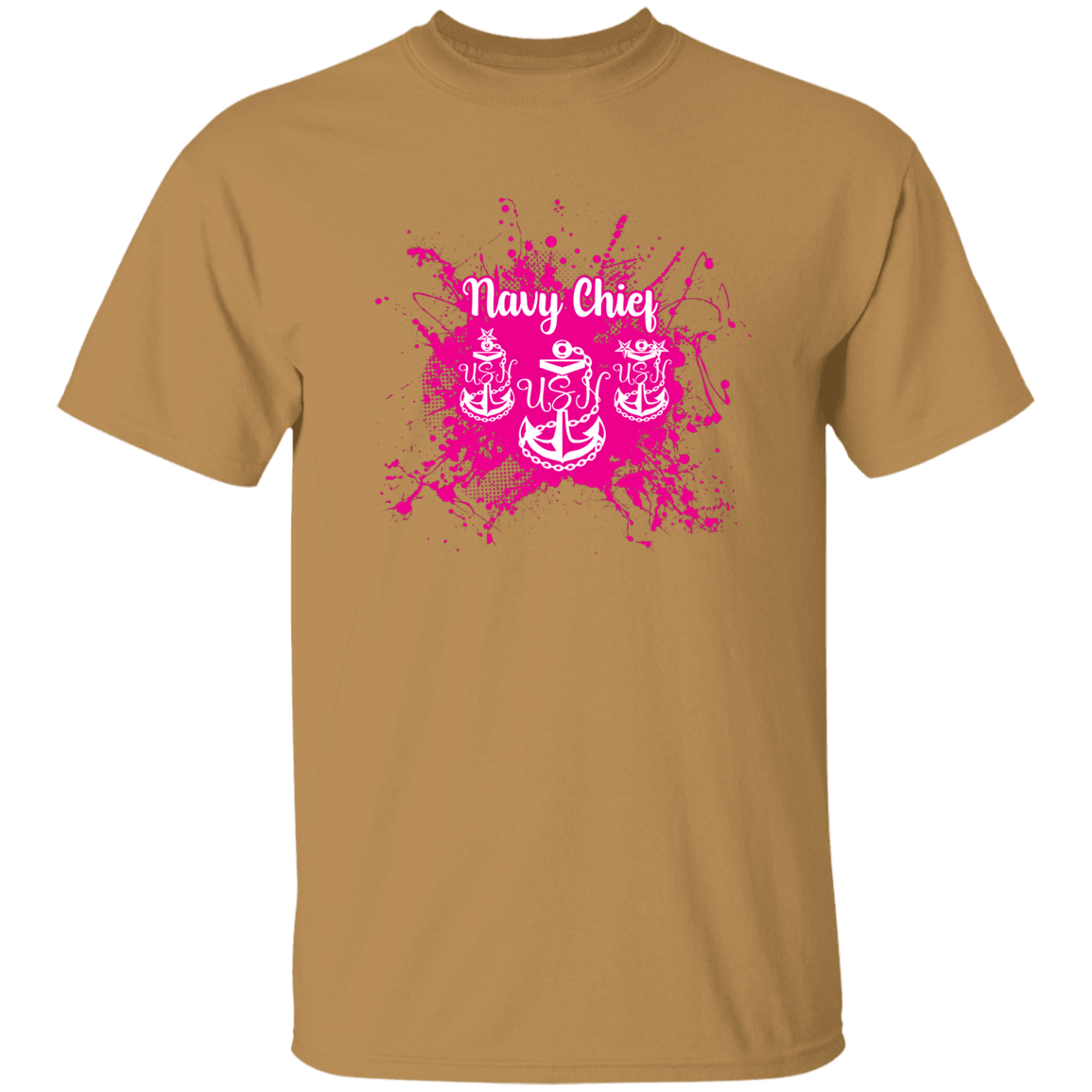 Navy Chief Pink Paint 5.3 oz. T-Shirt