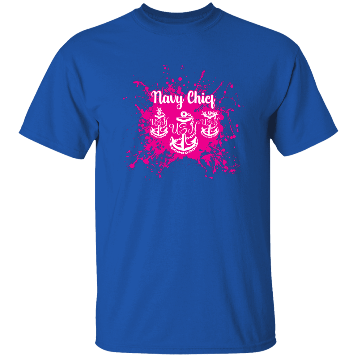 Navy Chief Pink Paint 5.3 oz. T-Shirt