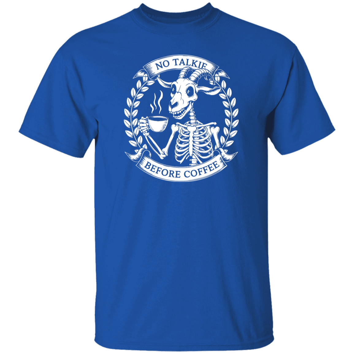 No Talkie Before Coffee 5.3 oz. T-Shirt