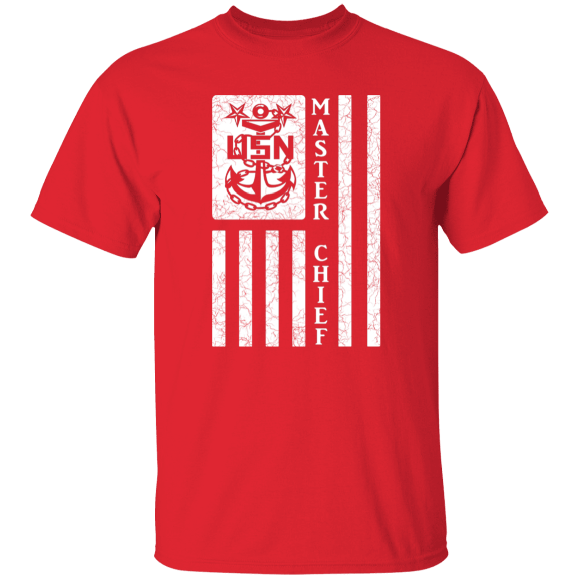 Master Chief Flag White 5.3 oz. T-Shirt