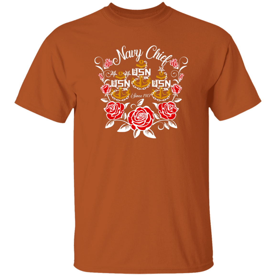 Navy Chief Rose Gold 5.3 oz. T-Shirt