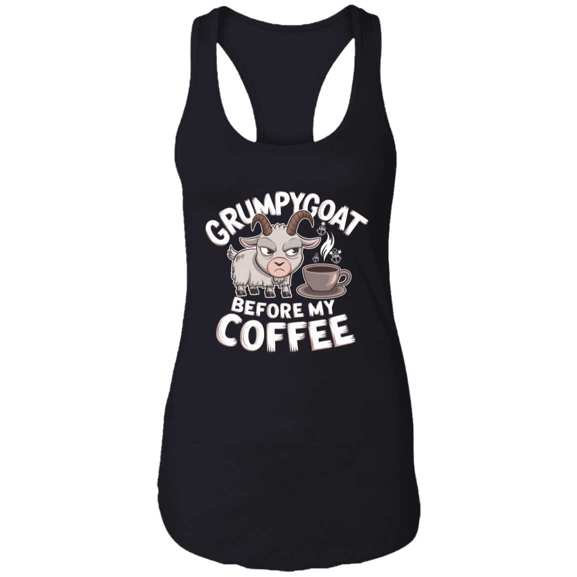Grumpy Goat Ladies Racerback Tank