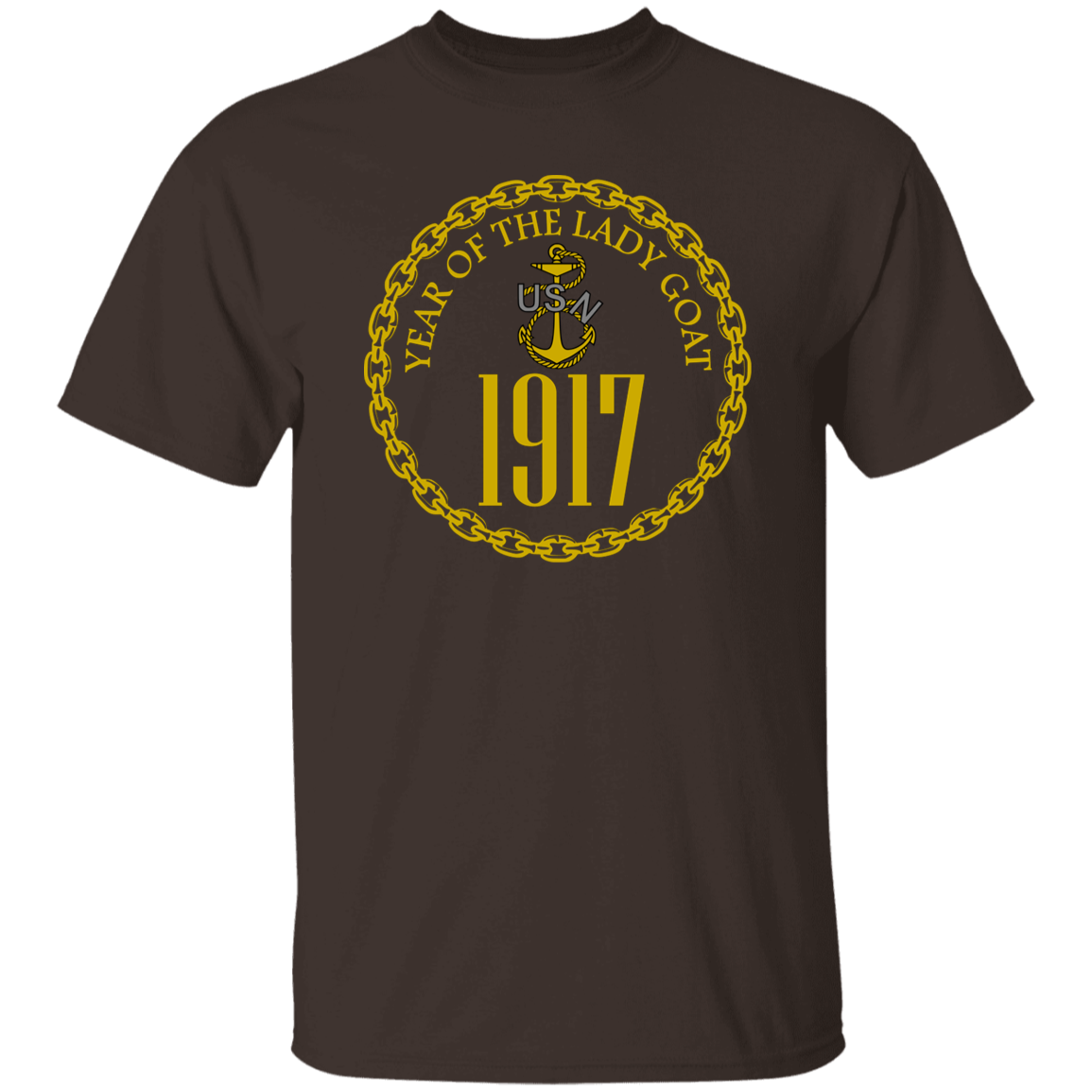 Year of the Lady Goat Gold 5.3 oz. T-Shirt