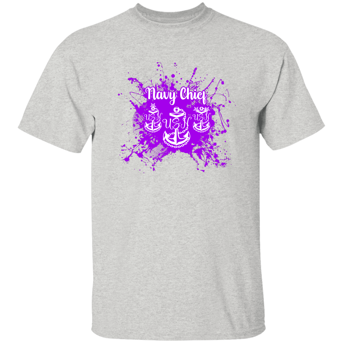 Navy Chief Purple Paint 5.3 oz. T-Shirt