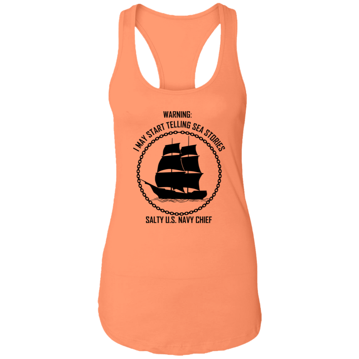 Salty Sea Story Ladies Racerback Tank