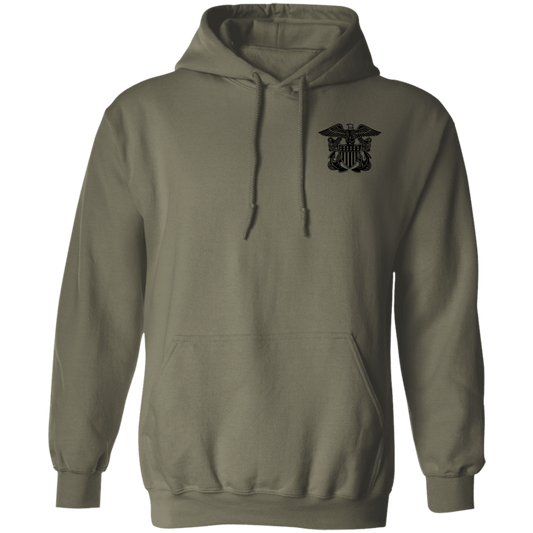 Navy Girl Officer FB Pullover Hoodie
