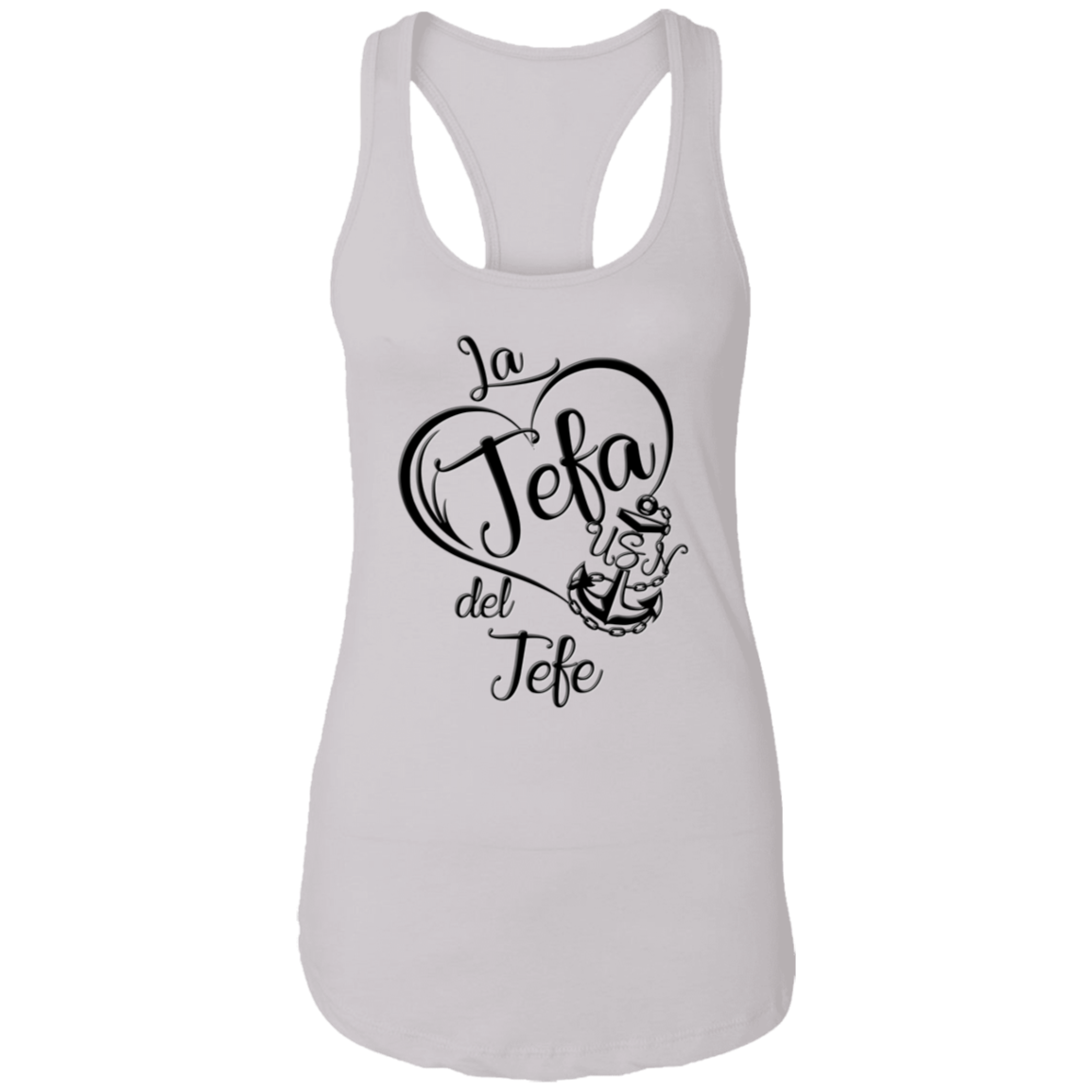 La Jefa del Jefe Ladies Racerback Tank