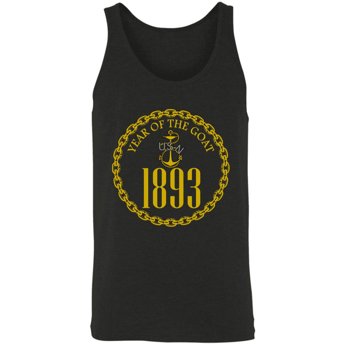 Year of the Goat Gold Unisex Tank
