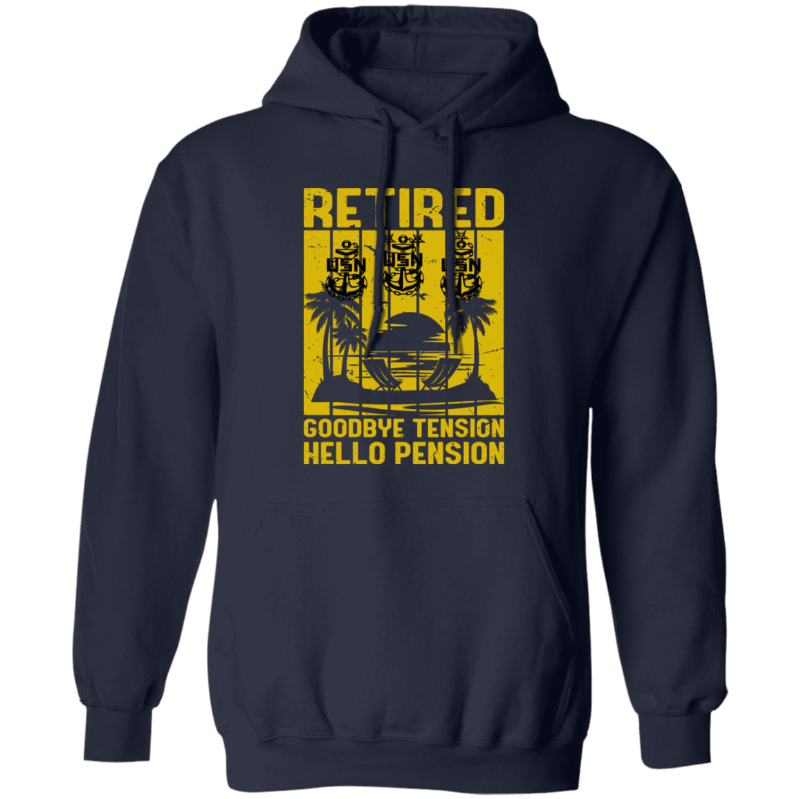Retired Hello Pension V2 Pullover Hoodie