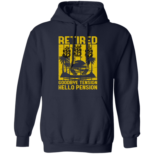 Retired Hello Pension V2 Pullover Hoodie