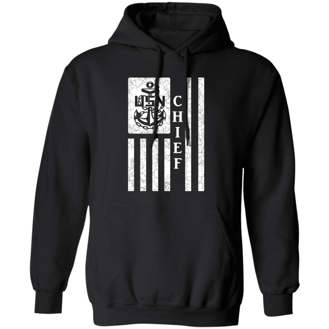 Chief Flag White Pullover Hoodie