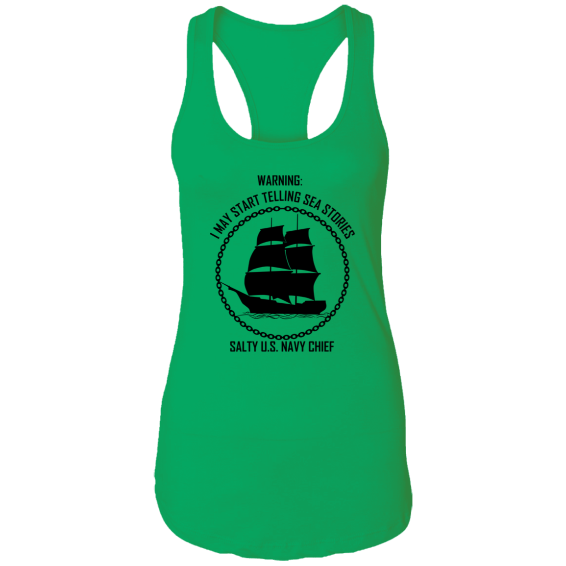 Salty Sea Story Ladies Racerback Tank