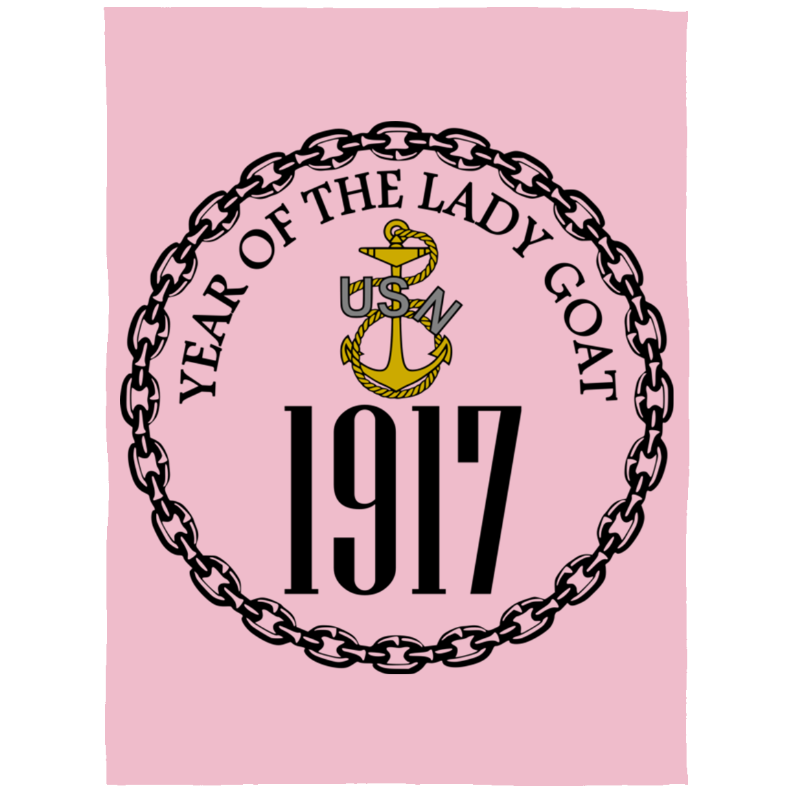 Year of the Lady Goat Fleece Blanket 60x80
