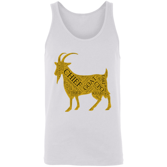 Goat Word Gold Unisex Tank