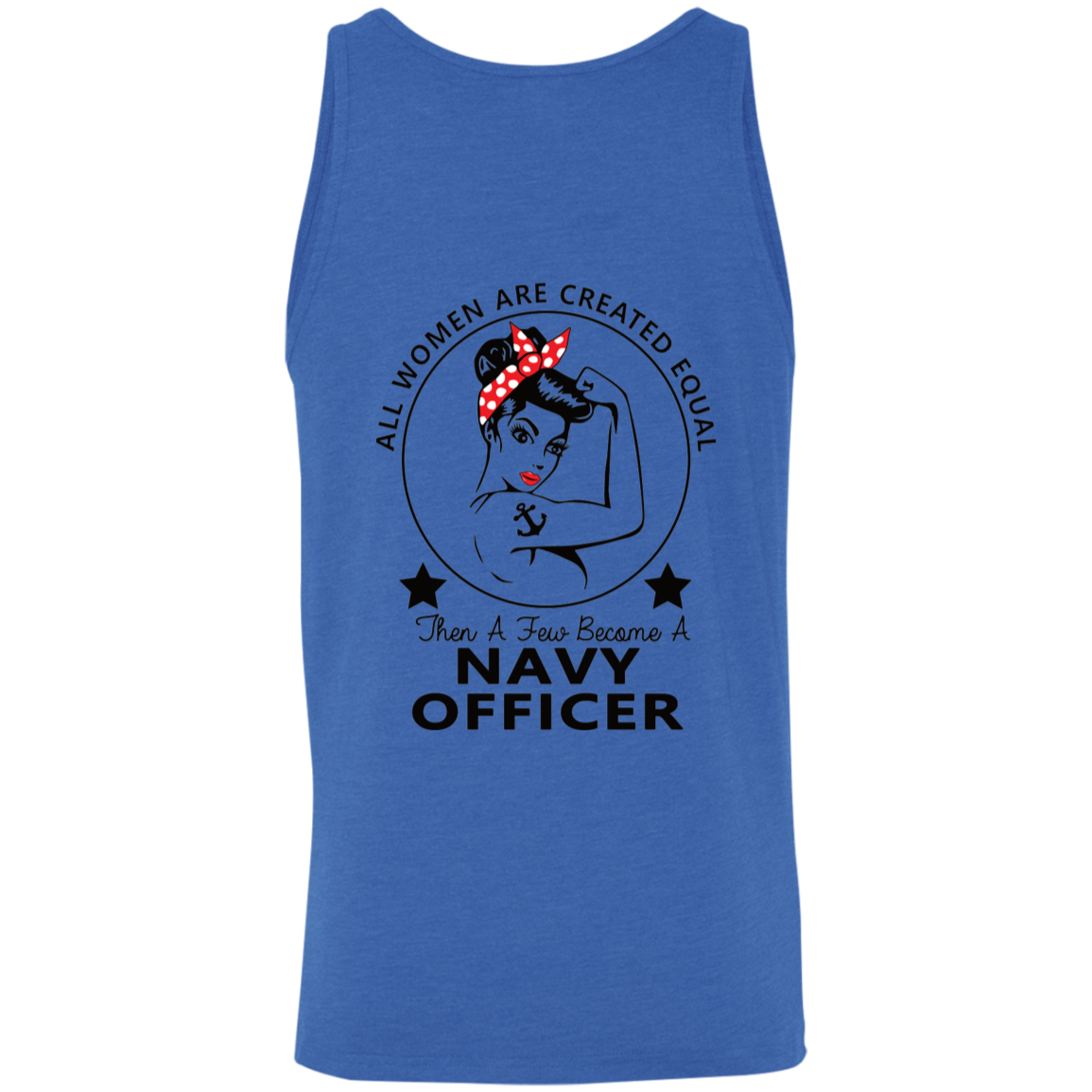 Navy Girl Officer FB Unisex Tank