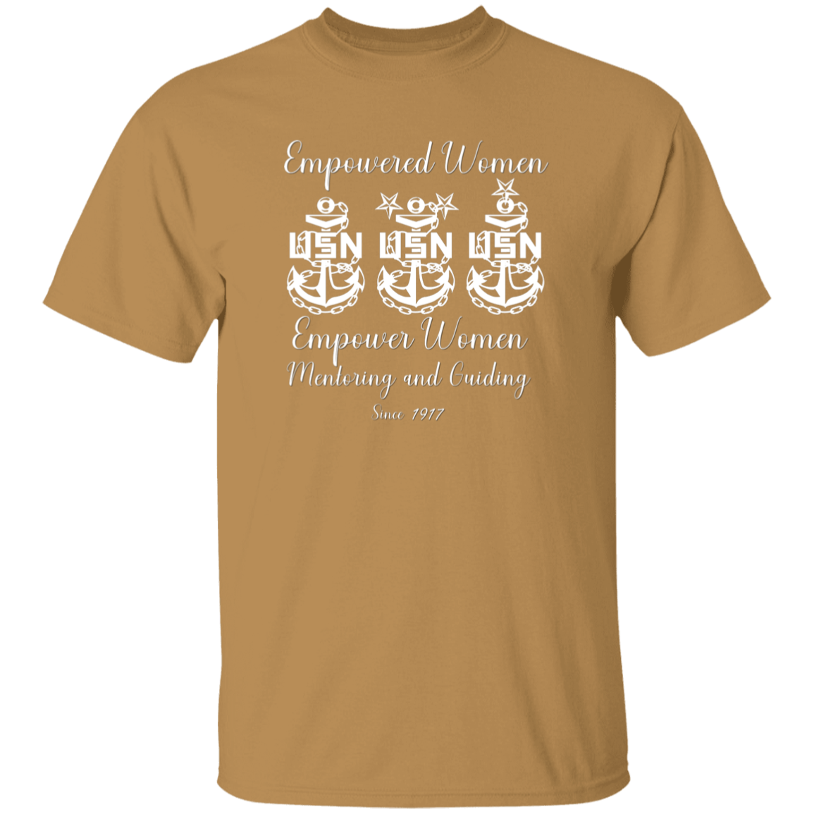 Empowered Women White Design 5.3 oz. T-Shirt