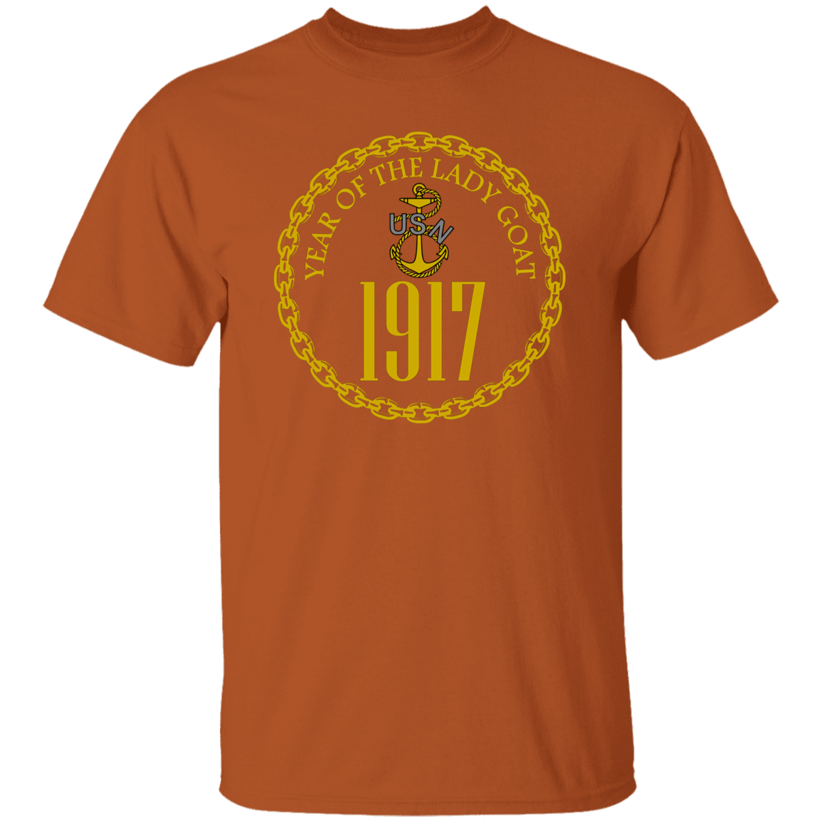 Year of the Lady Goat Gold 5.3 oz. T-Shirt